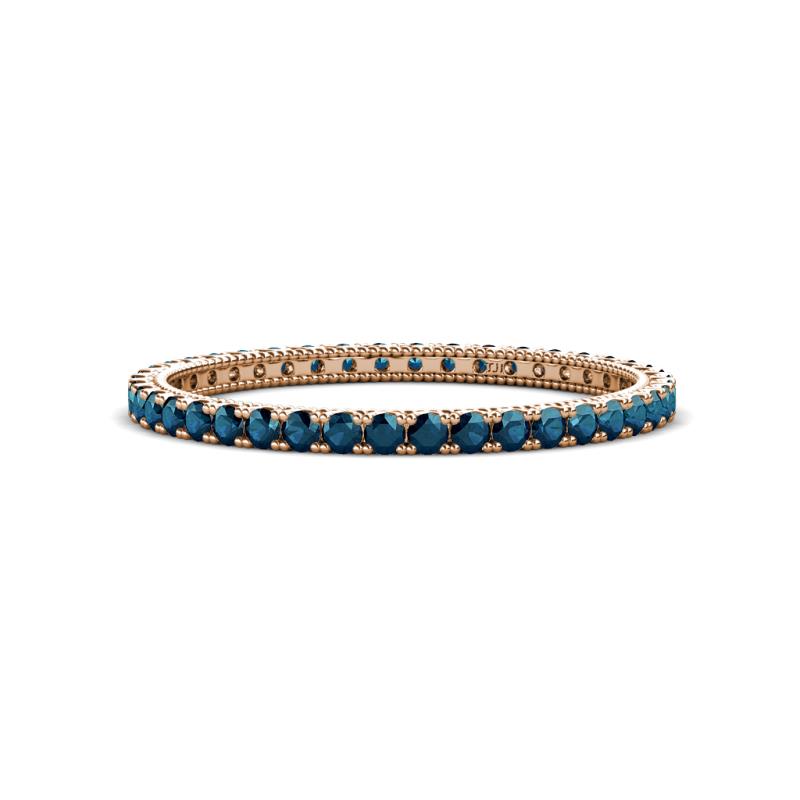 Ellen 1.70 mm Blue Diamond Eternity Band 