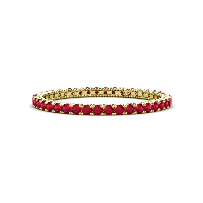 Ellen 1.70 mm Ruby Eternity Band 