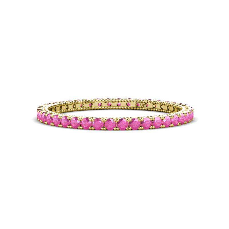 Ellen 1.70 mm Pink Sapphire Eternity Band 