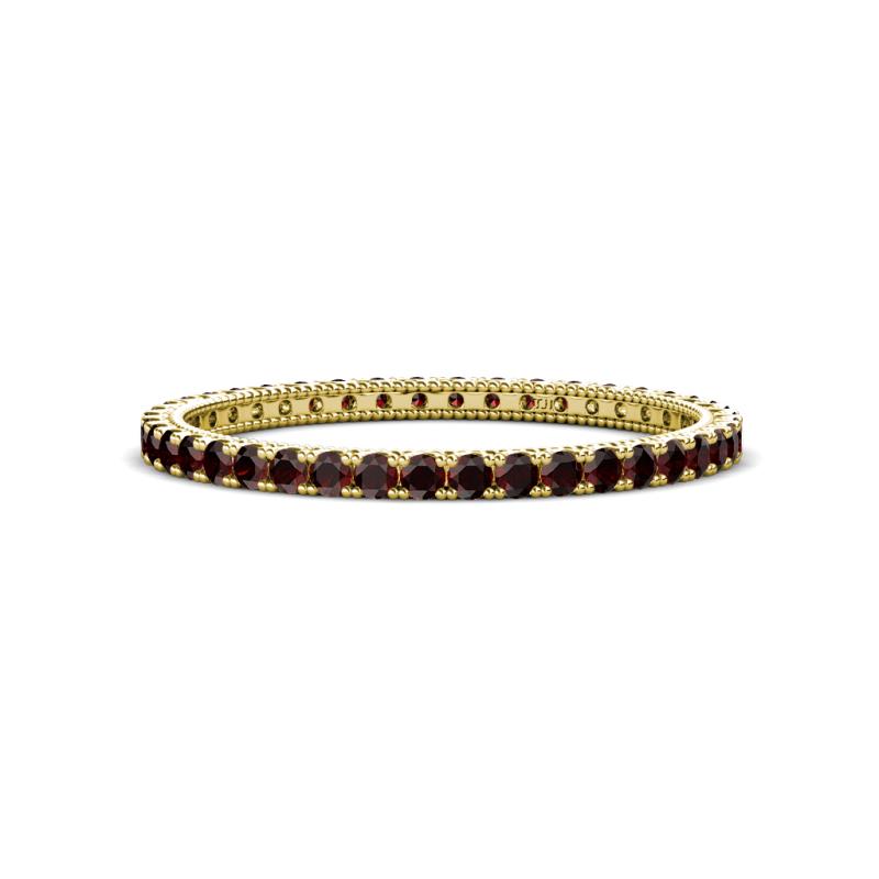 Ellen 1.70 mm Red Garnet Eternity Band 