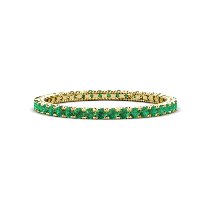 Ellen 1.70 mm Emerald Eternity Band 