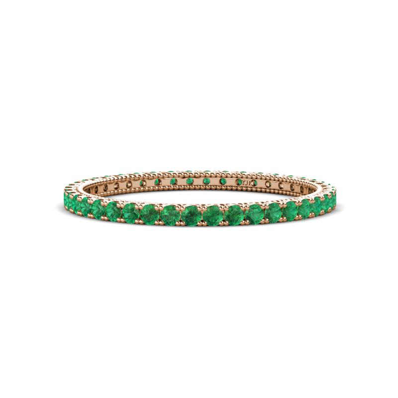 Ellen 1.70 mm Emerald Eternity Band 