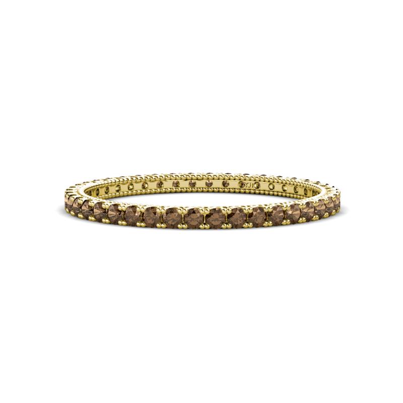 Ellen 1.70 mm Smoky Quartz Eternity Band 