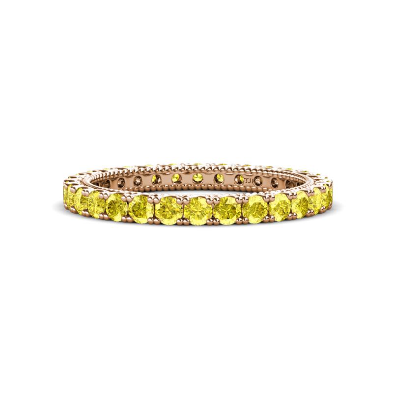 Ellen 2.40 mm Yellow Sapphire Eternity Band 