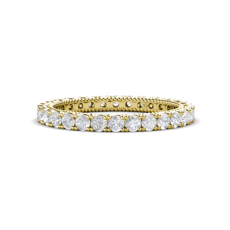 Ellen 2.40 mm White Sapphire Eternity Band 