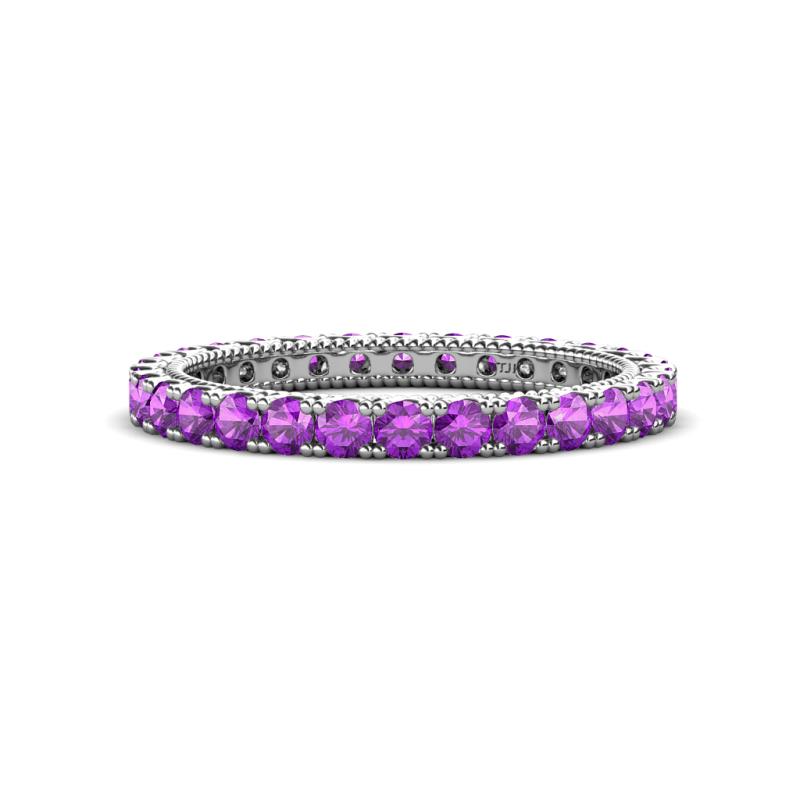 Ellen 2.40 mm Amethyst Eternity Band 