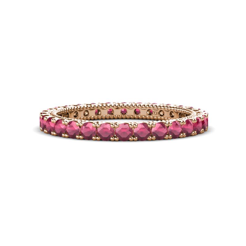 Ellen 2.40 mm Rhodolite Garnet Eternity Band 