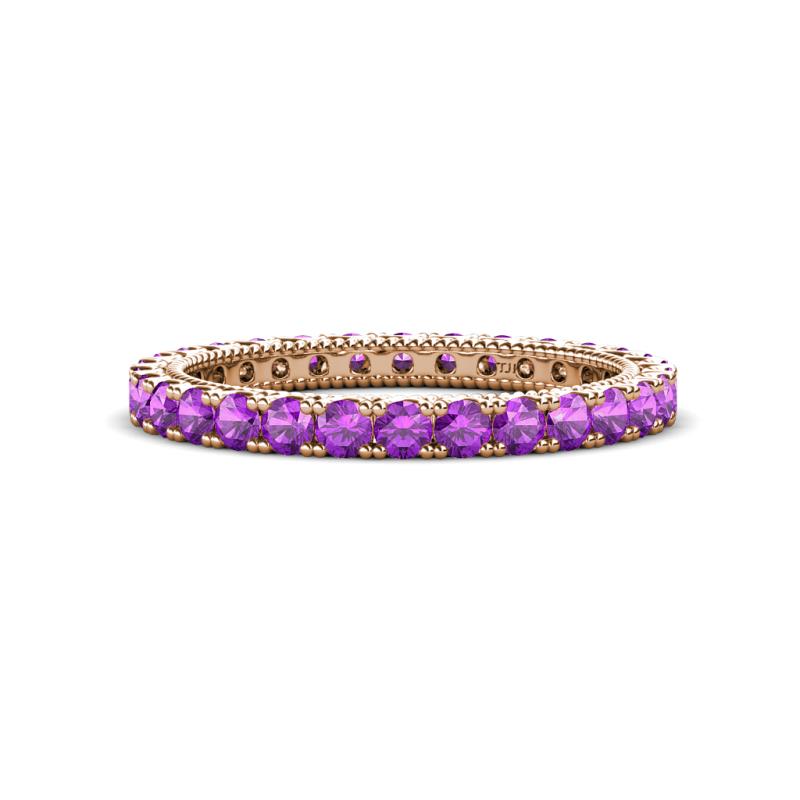 Ellen 2.40 mm Amethyst Eternity Band 