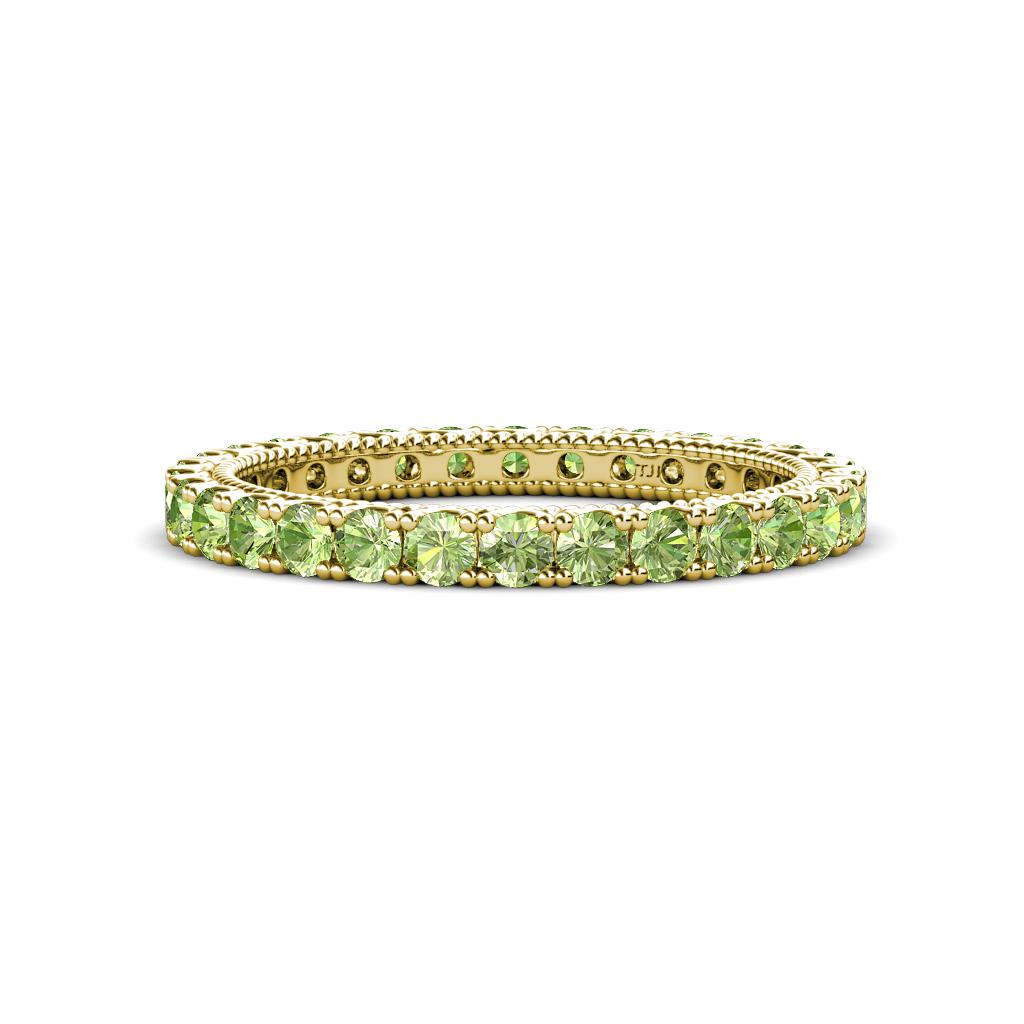 Ellen 2.40 mm Peridot Eternity Band 