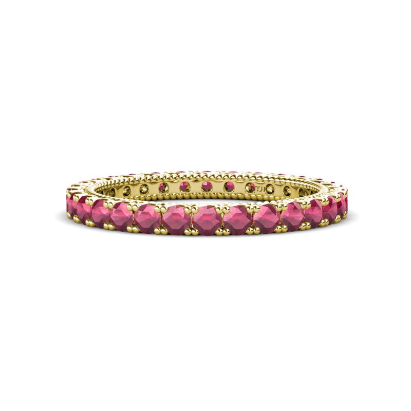 Ellen 2.40 mm Rhodolite Garnet Eternity Band 
