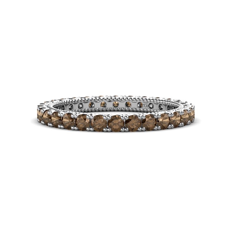 Ellen 2.40 mm Smoky Quartz Eternity Band 