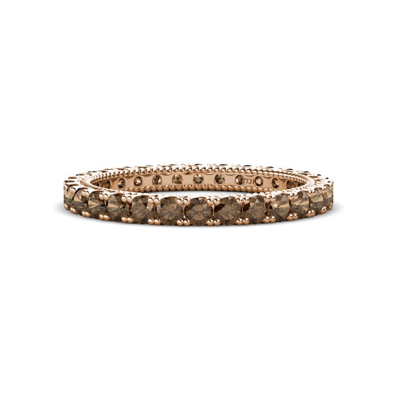 Ellen 2.40 mm Smoky Quartz Eternity Band 