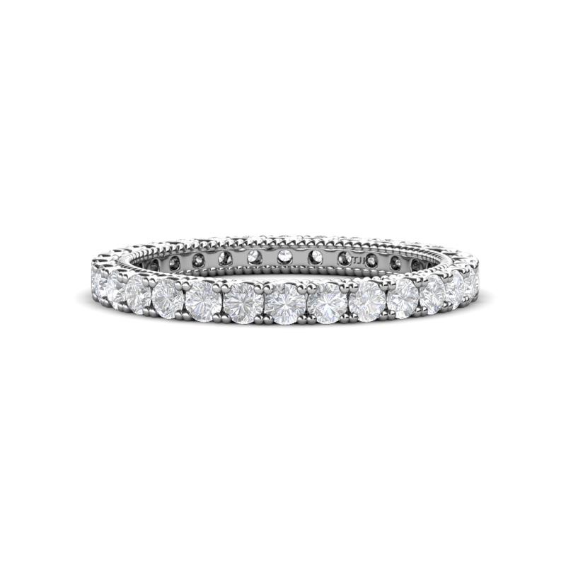 Ellen 2.40 mm White Sapphire Eternity Band 