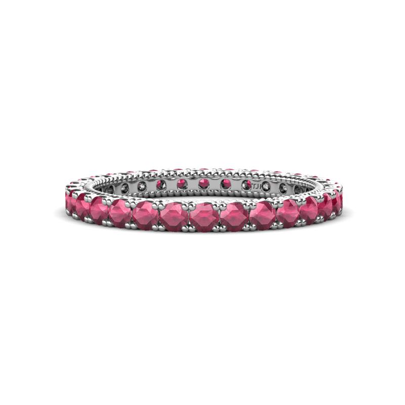Ellen 2.40 mm Rhodolite Garnet Eternity Band 