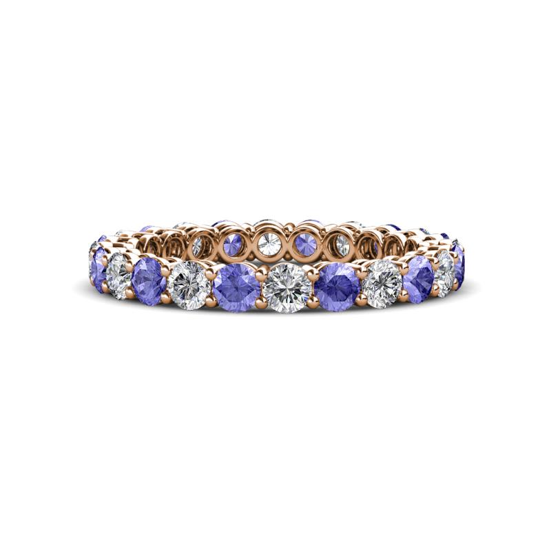 Tiffany 2.80 mm Tanzanite and Diamond Eternity Band 