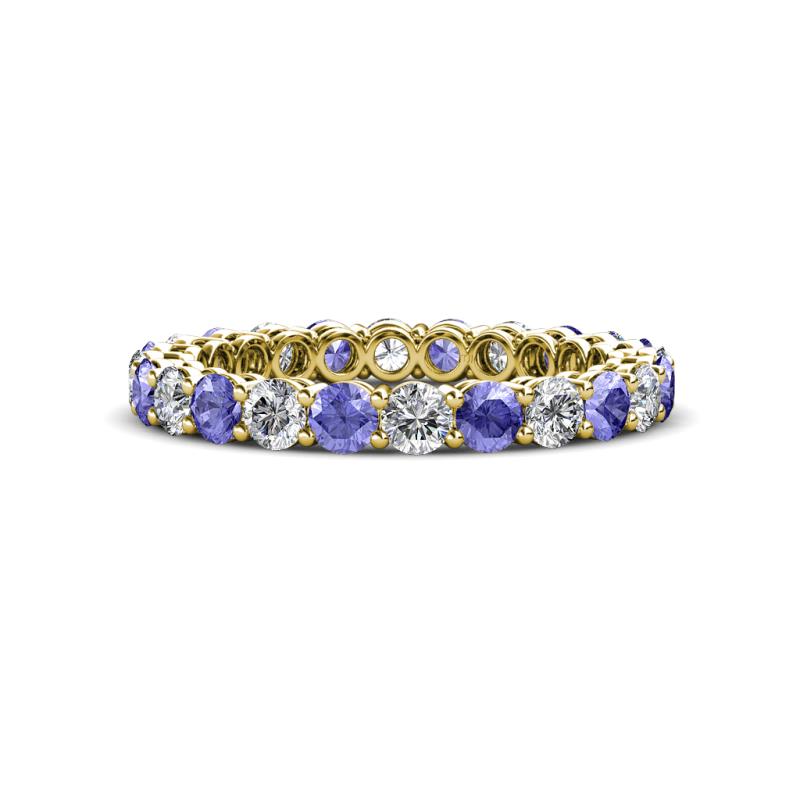 Tiffany 2.80 mm Tanzanite and Diamond Eternity Band 
