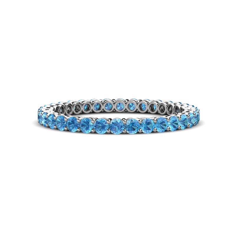 Tiffany 2.00 mm Blue Topaz Eternity Band 