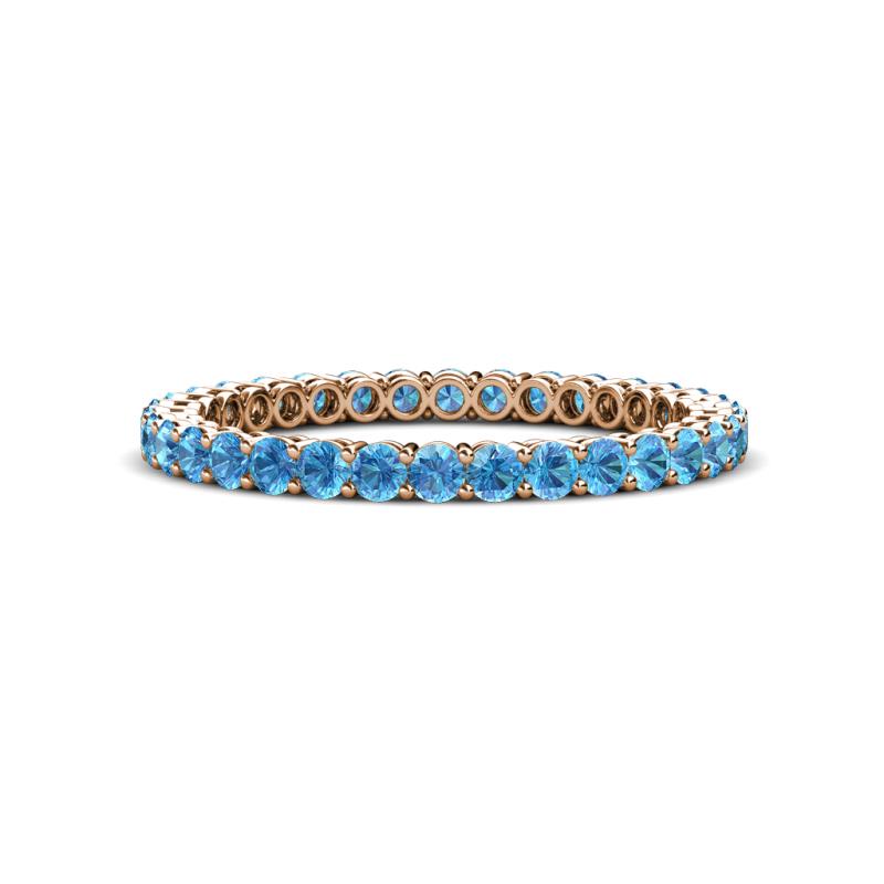 Tiffany 2.00 mm Blue Topaz Eternity Band 