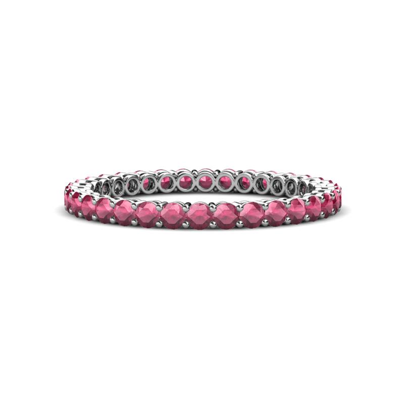 Tiffany 2.00 mm Rhodolite Garnet Eternity Band 