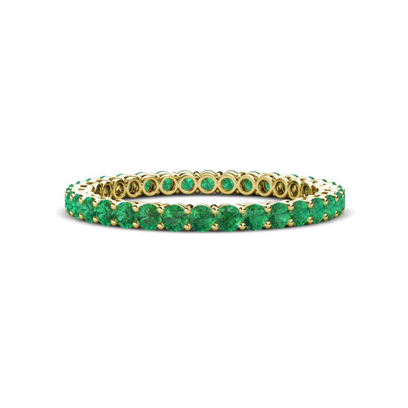 Tiffany 2.00 mm Emerald Eternity Band 
