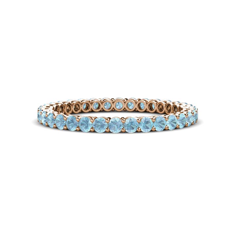 Tiffany 2.00 mm Aquamarine Eternity Band 