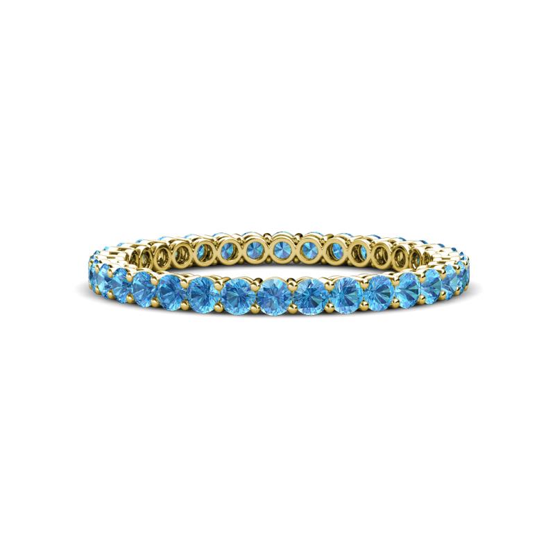 Tiffany 2.00 mm Blue Topaz Eternity Band 
