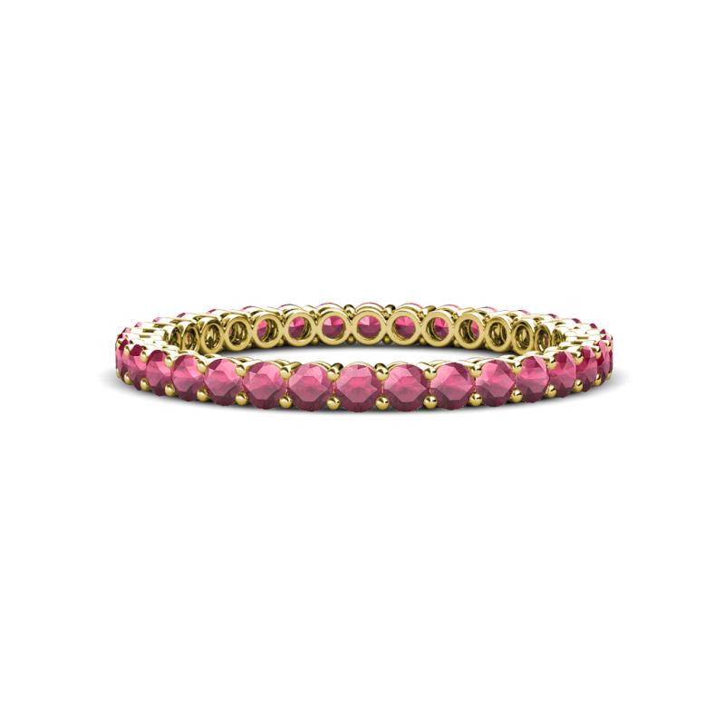 Tiffany 2.00 mm Rhodolite Garnet Eternity Band 