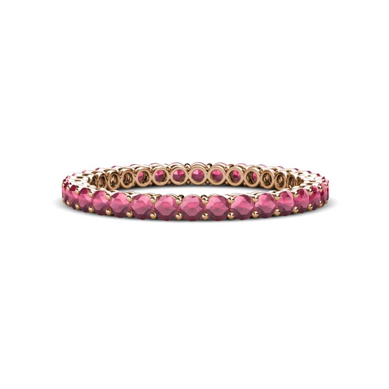 Tiffany 2.00 mm Rhodolite Garnet Eternity Band 