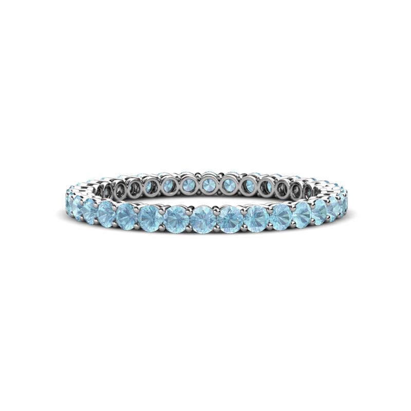 Tiffany 2.00 mm Aquamarine Eternity Band 