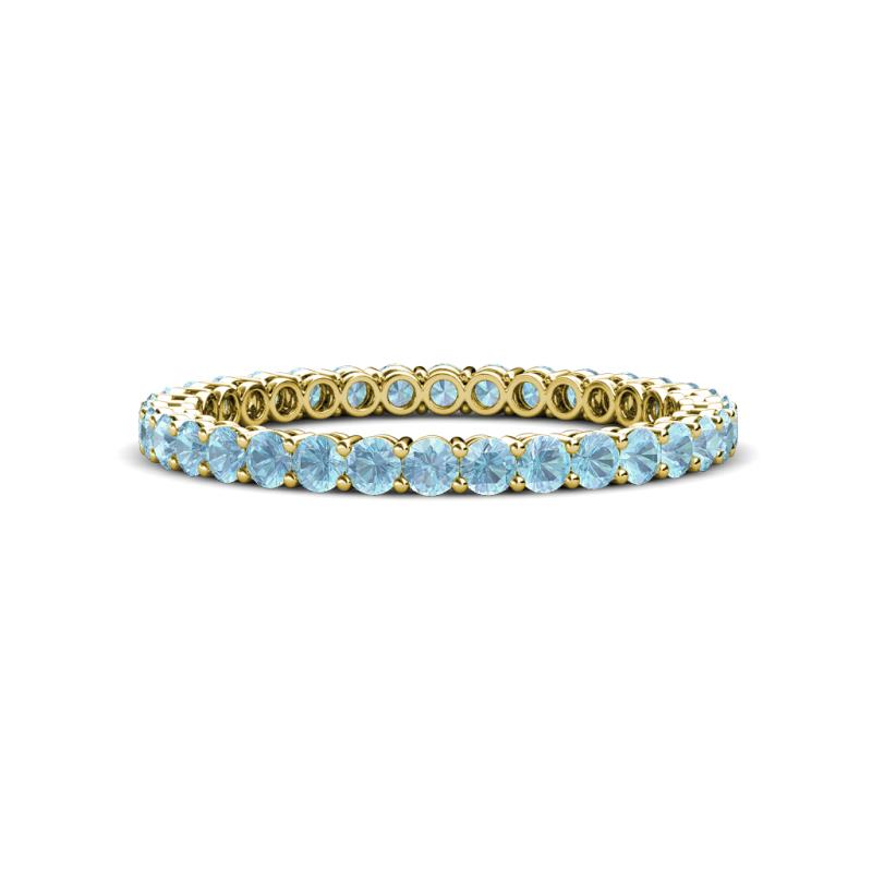 Tiffany 2.00 mm Aquamarine Eternity Band 