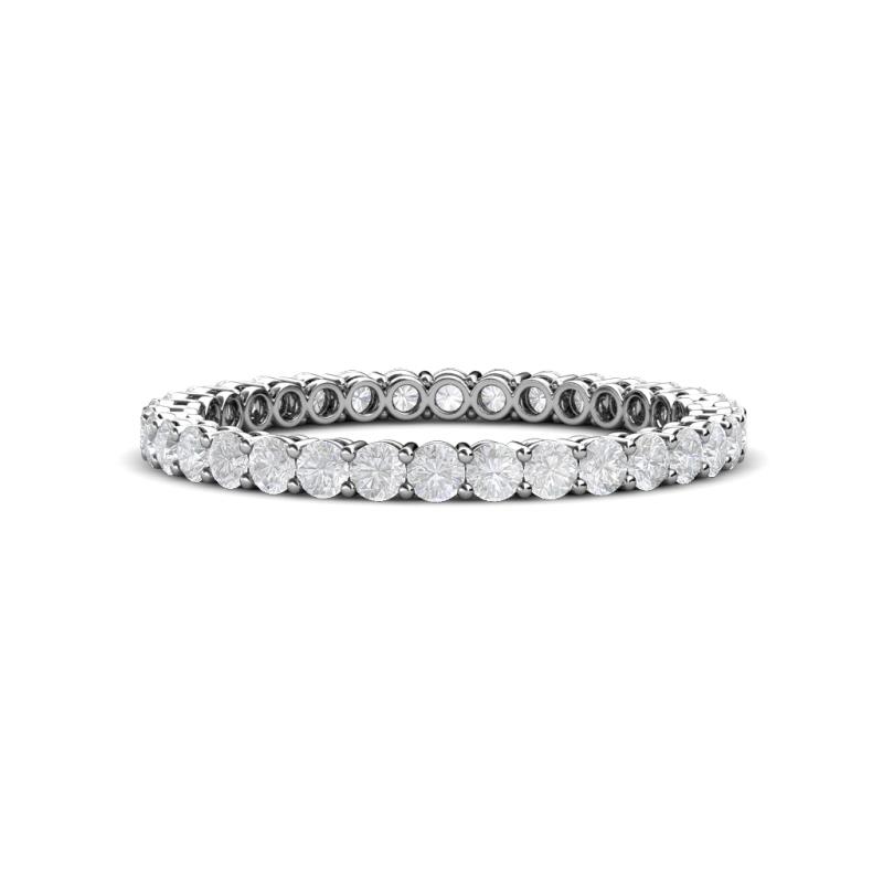 Tiffany 2.00 mm White Sapphire Eternity Band 