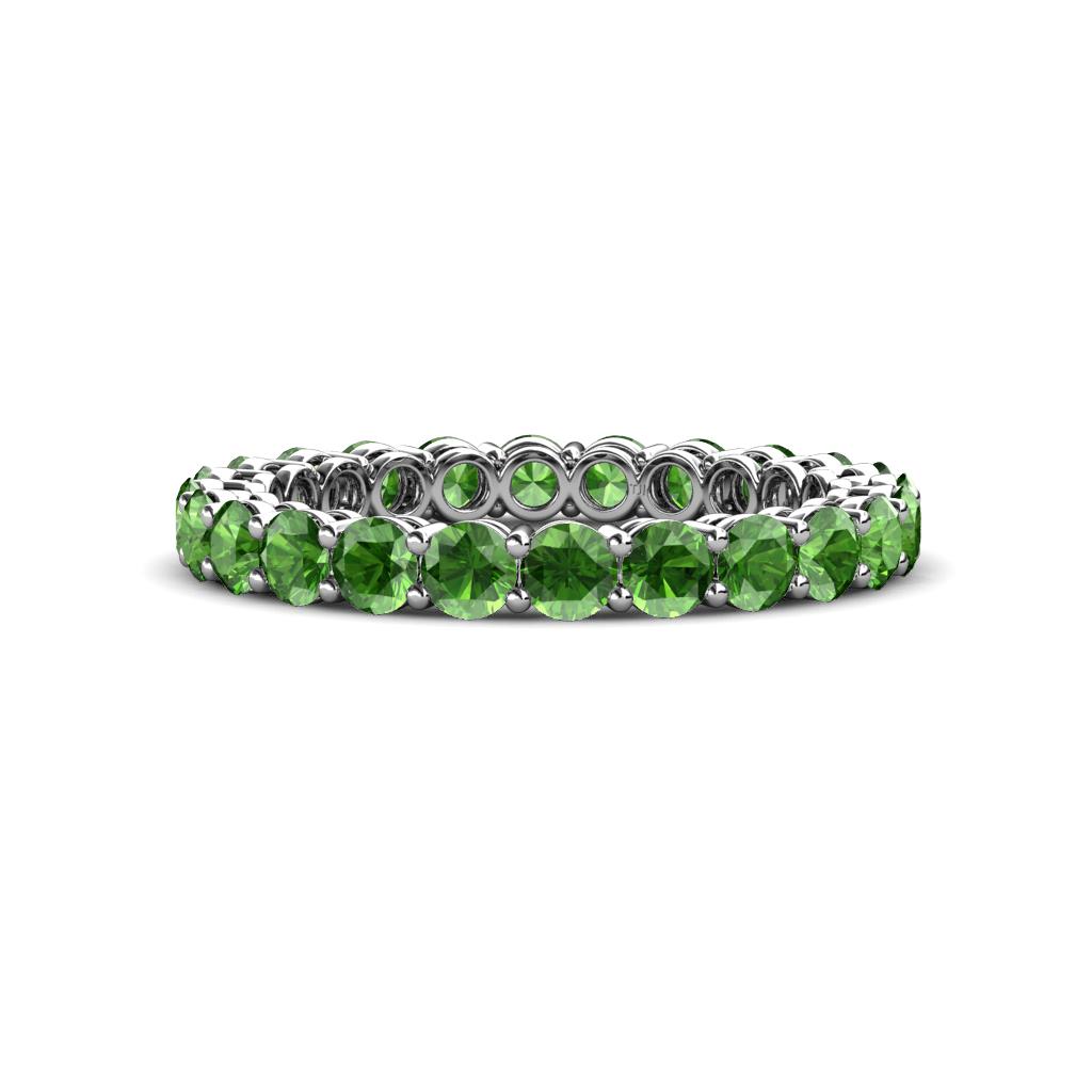 Tiffany 2.80 mm Green Garnet Eternity Band 