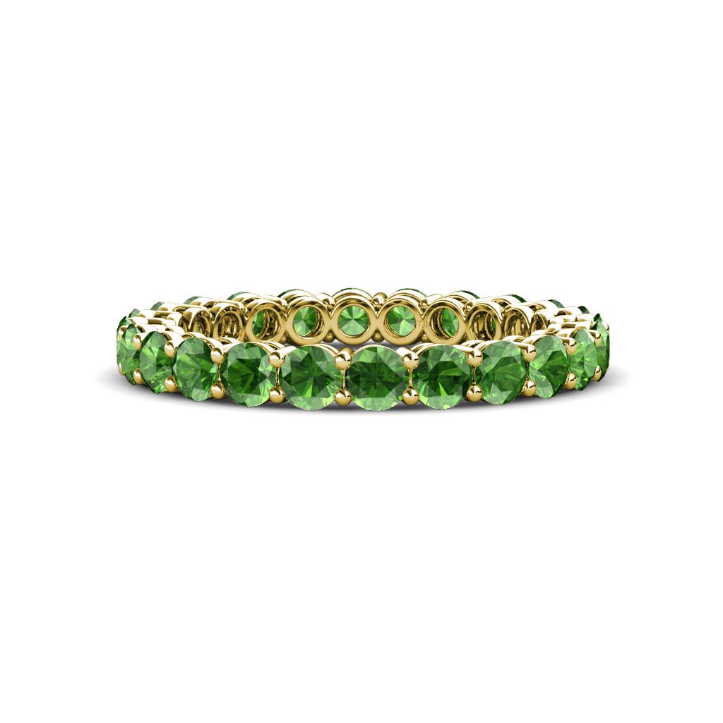 Tiffany 2.80 mm Green Garnet Eternity Band 