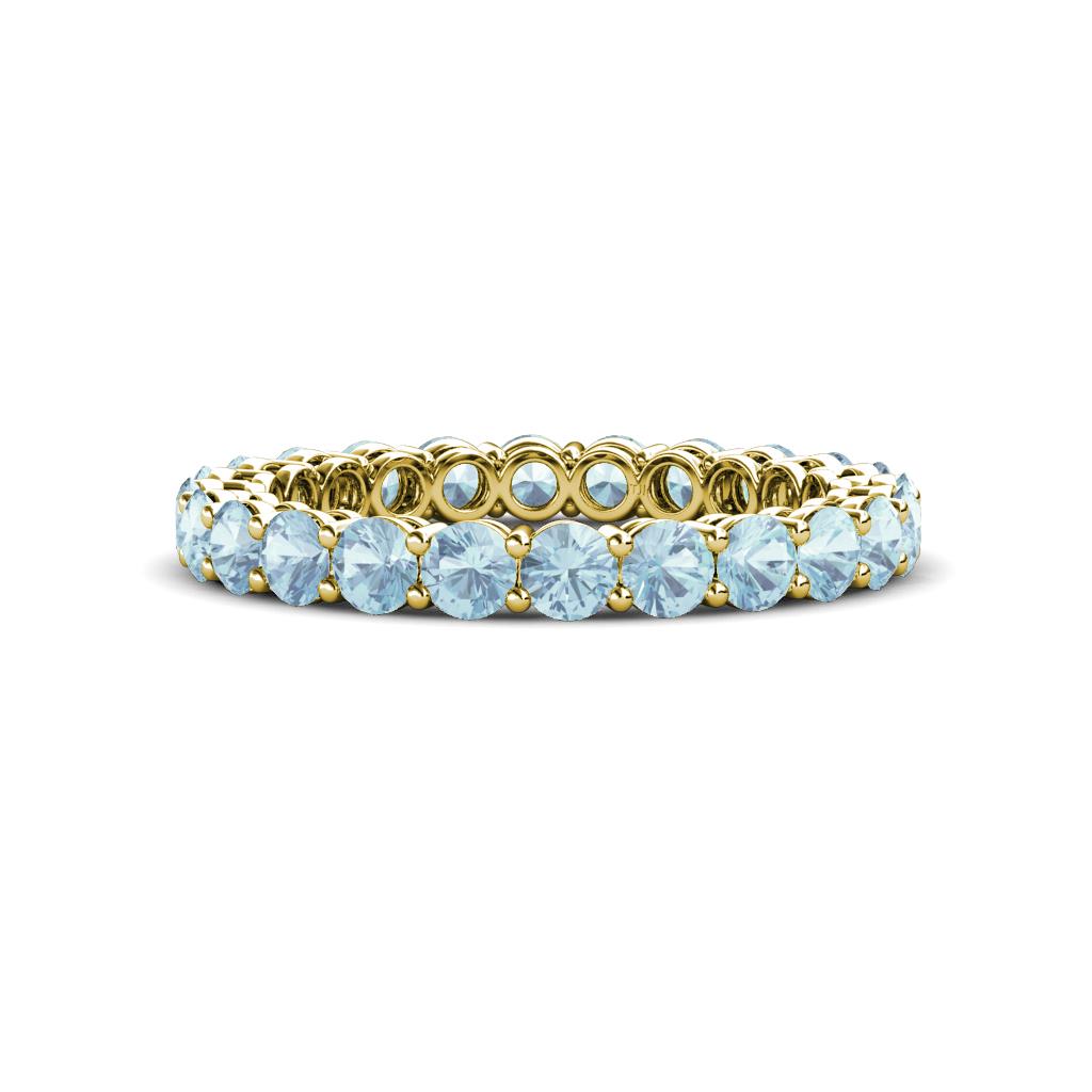 Tiffany 2.80 mm Aquamarine Eternity Band 