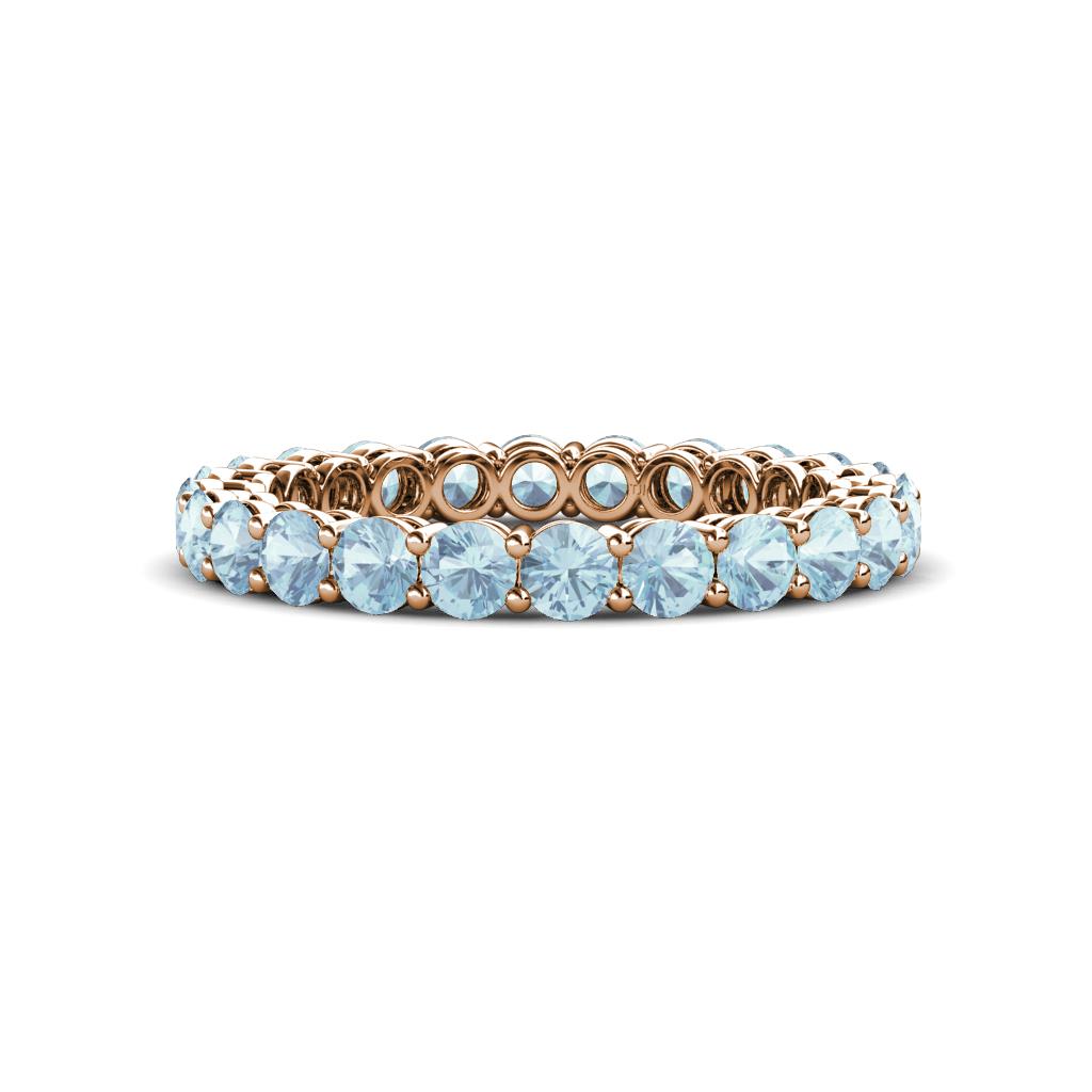 Tiffany 2.80 mm Aquamarine Eternity Band 