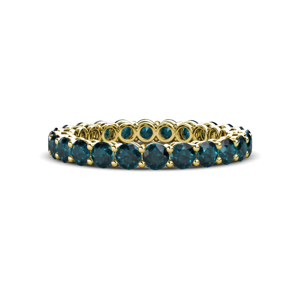 Tiffany 2.80 mm London Blue Topaz Eternity Band 