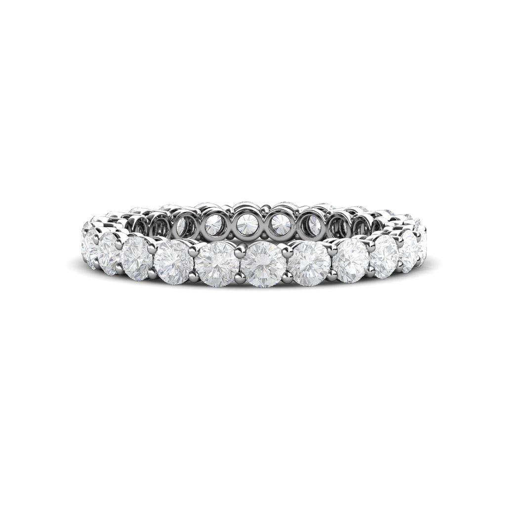 Tiffany 2.80 mm White Sapphire Eternity Band 