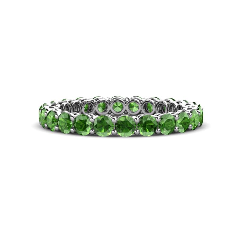 Tiffany 2.80 mm Green Garnet Eternity Band 