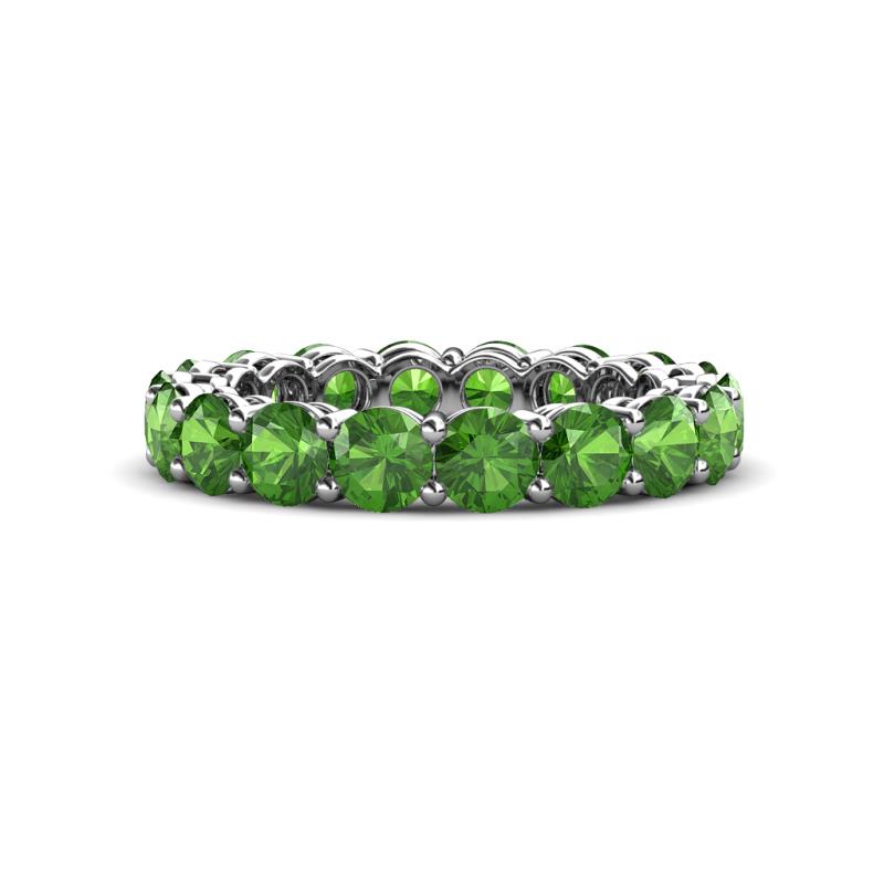 Tiffany 3.80 mm Green Garnet Eternity Band 