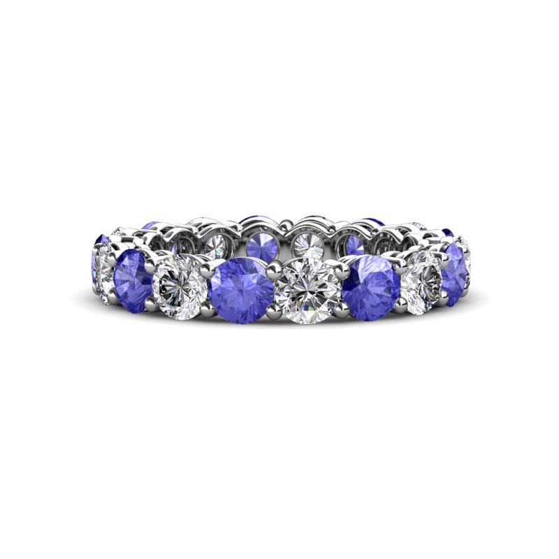 Tiffany 3.80 mm Tanzanite and Diamond Eternity Band 