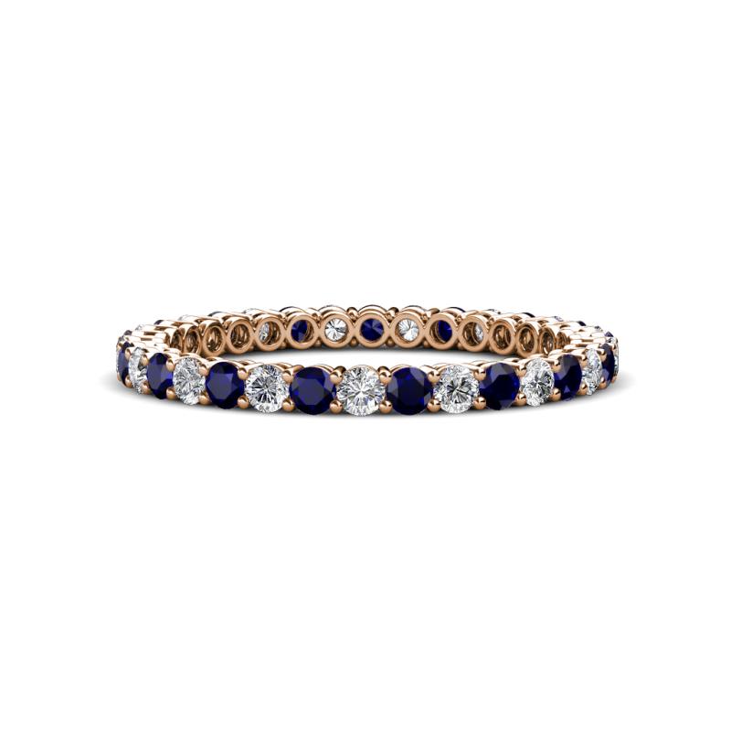Tiffany 2.00 mm Blue Sapphire and Diamond Eternity Band 