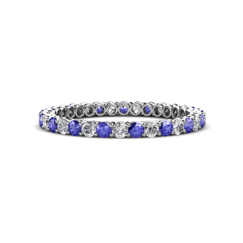 Tiffany 2.00 mm Tanzanite and Diamond Eternity Band 