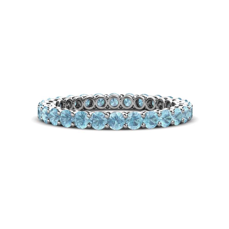 Tiffany 2.40 mm Aquamarine Eternity Band 