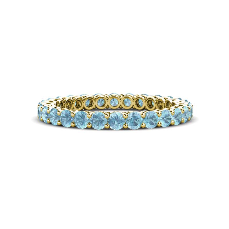 Tiffany 2.40 mm Aquamarine Eternity Band 