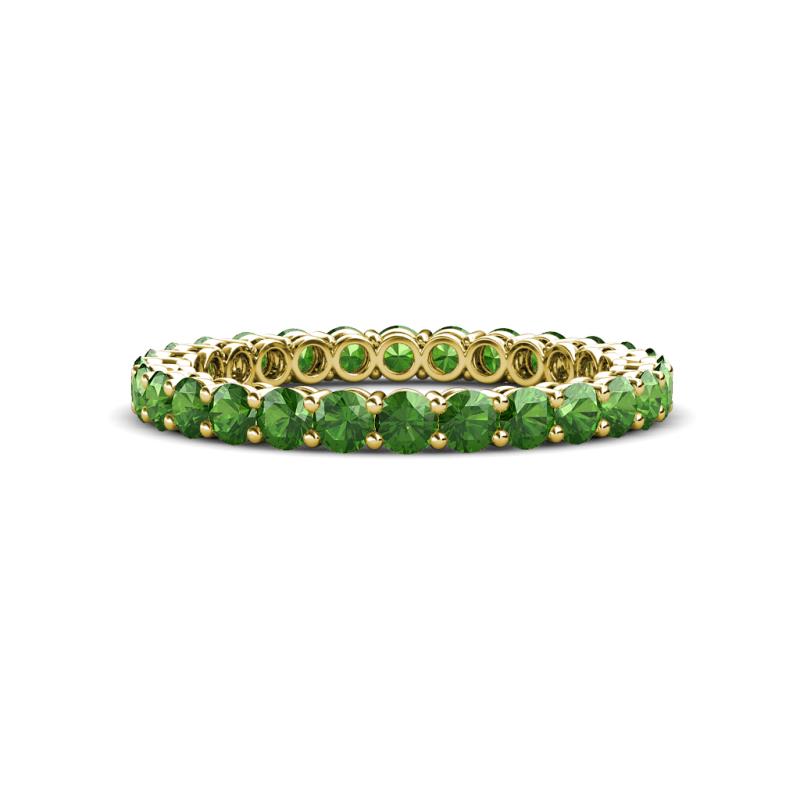 Tiffany 2.40 mm Green Garnet Eternity Band 