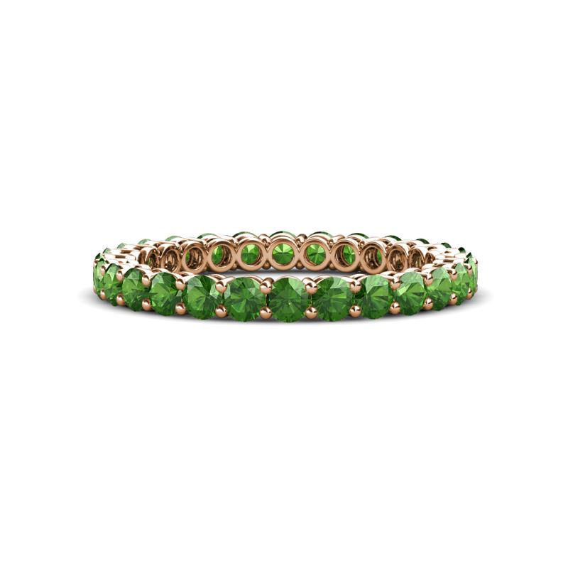 Tiffany 2.40 mm Green Garnet Eternity Band 