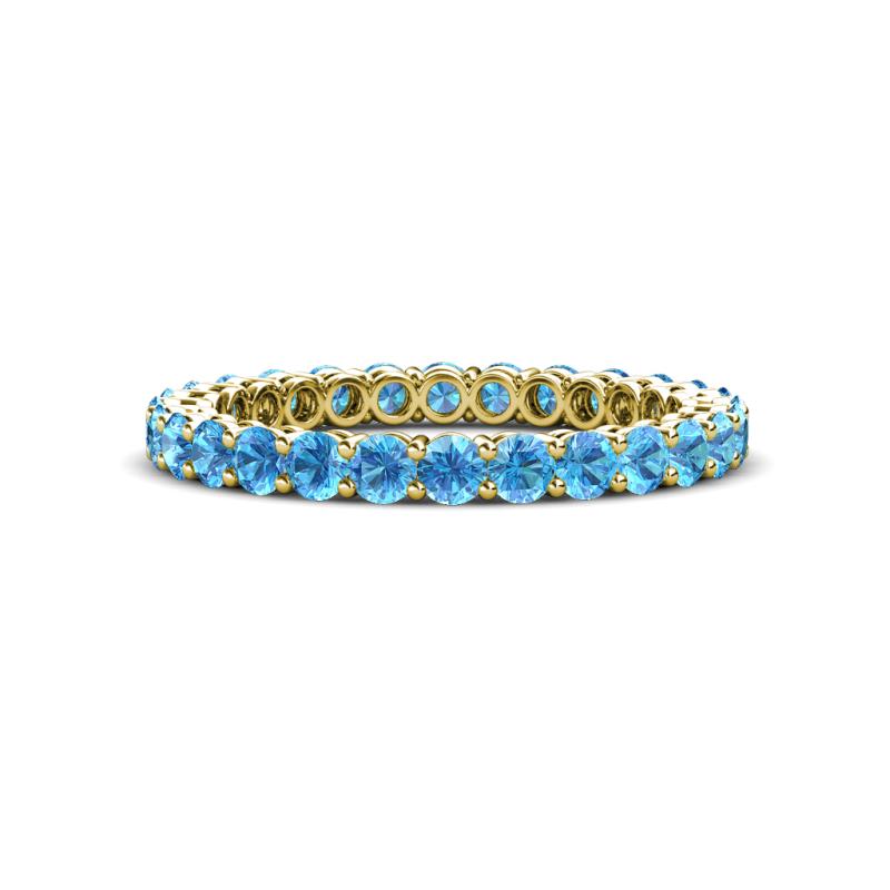 Tiffany 2.40 mm Blue Topaz Eternity Band 