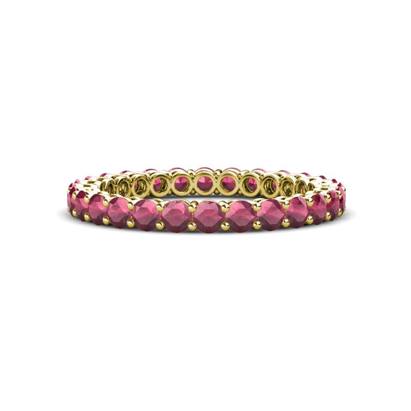 Tiffany 2.40 mm Rhodolite Garnet Eternity Band 