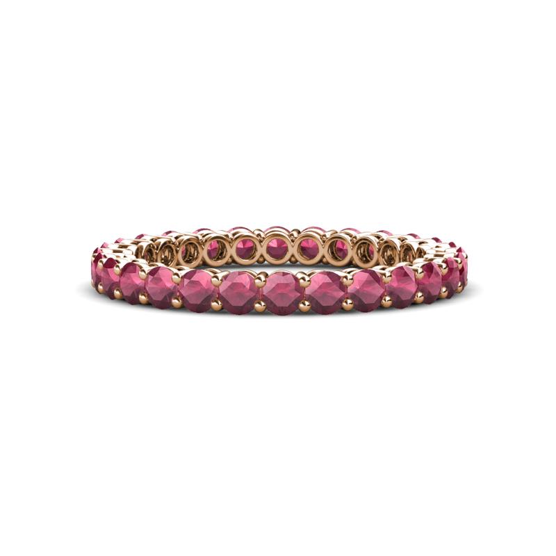 Tiffany 2.40 mm Rhodolite Garnet Eternity Band 