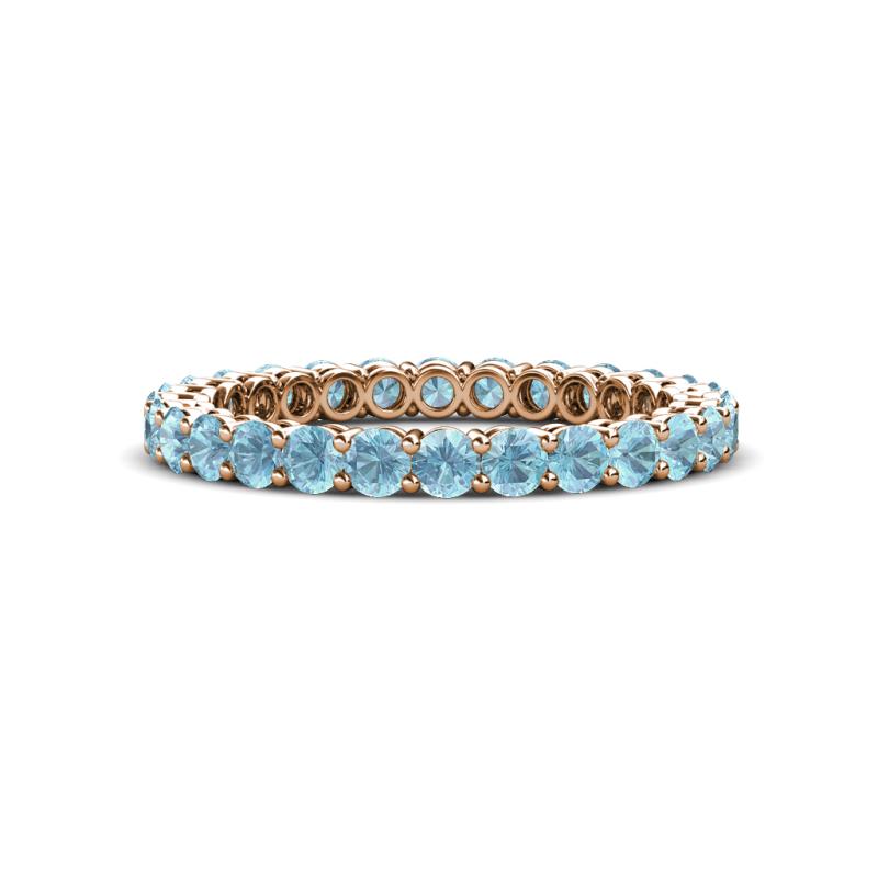 Tiffany 2.40 mm Aquamarine Eternity Band 